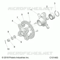 SUSPENSIÃ“N DELANTERA HUB AND STEERING KNUCKLE- A20SGE95AK (C101483)