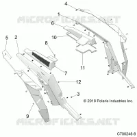 CARROCERÍA POSTERIOR FENDERS AND BEZELS- Z22N4E99AJ/AN/BJ/BN (C700248-8)