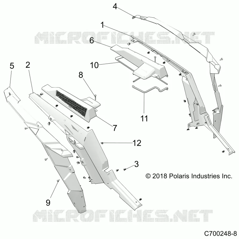 CARROCERÍA POSTERIOR FENDERS AND BEZELS- Z22N4E99AJ/AN/BJ/BN (C700248-8)