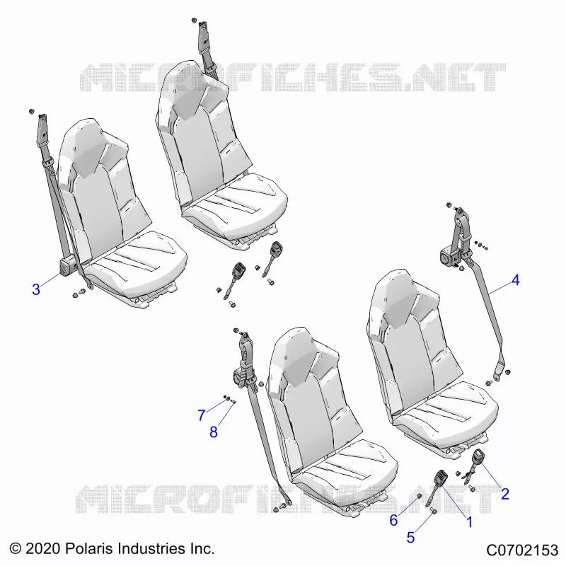 ASIENTO BELT MOUNTING