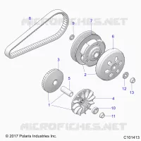 TREN, PRIMARY CLUTCH