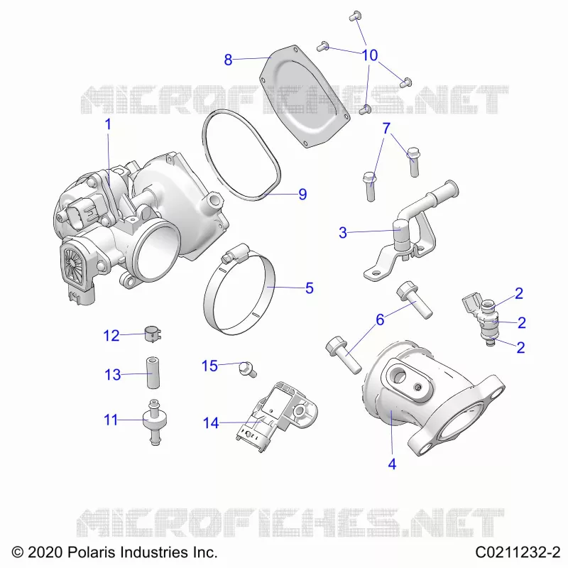 ENGINE, CUERPO DE MARIPOSA AND FUEL RAIL