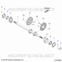 TREN, REAR AXLE
