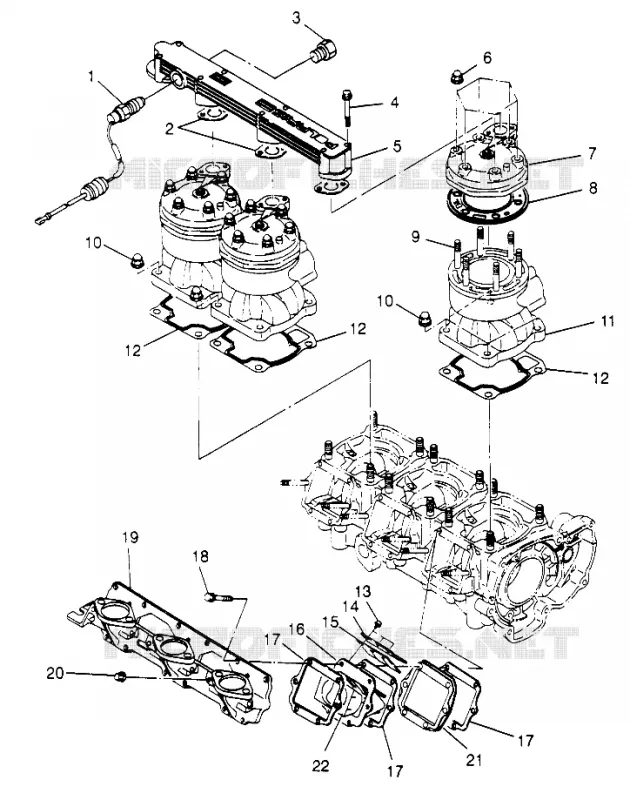 CILINDRO   COLECTOR SLX 780 B964287 AND INTL. SLX 780 I964287 (4937443744C002)
