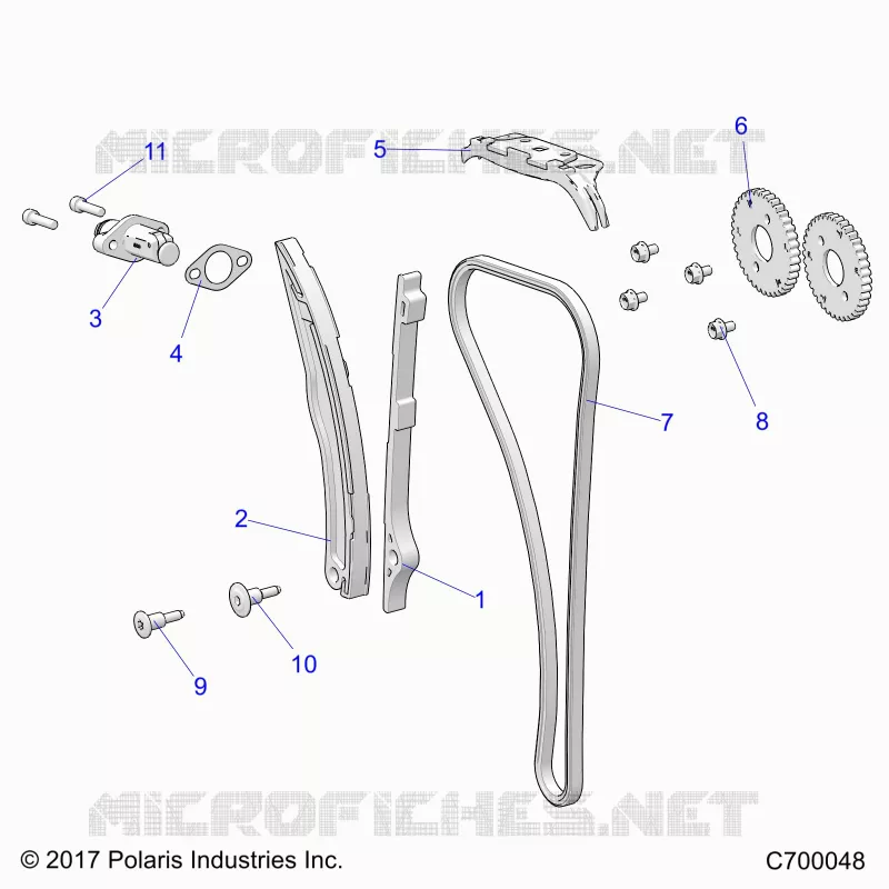 LA CADENA DE LEVAS AND TENSIONER