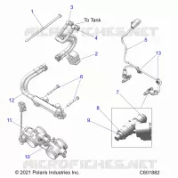 SISTEMA DE COMBUSTIBLE, RAIL, LINES AND THROTTLE BODY