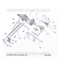 SUSPENSION, TRASERO ARM PAR