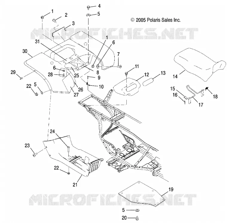 TRASERO CAB and ASIENTO