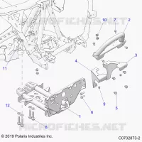 CHASIS, MOUNTING, FRONT GEARCASE