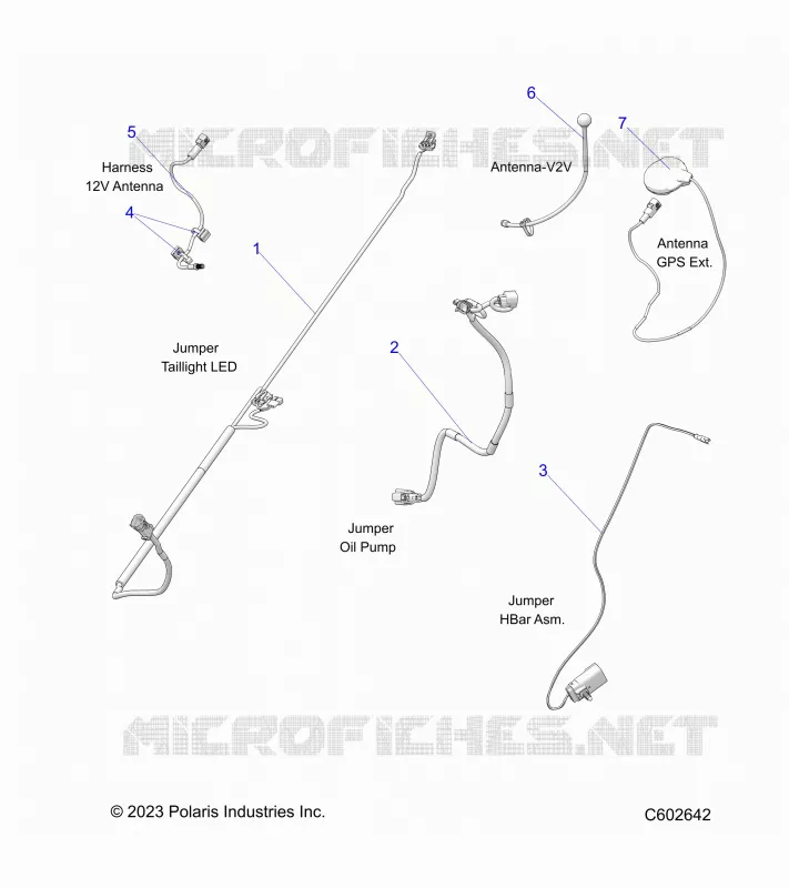 ELECTRICA, JUMPER WIRES, ANTENNAS, HARNESS
