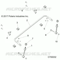 SUSPENSIÃ“N DELANTERA STABILIZER BAR- R19RRU99A9/AD/AJ/AP/B9/BD/BJ/BP (C700032)