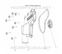 MOTOR, WATERPUMP IMPELLER AND COVER