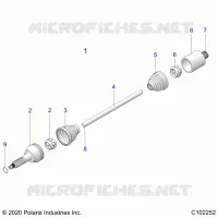 TREN, REAR DRIVE SHAFT