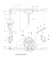 MOTOR, CARBURADOR, UPPER