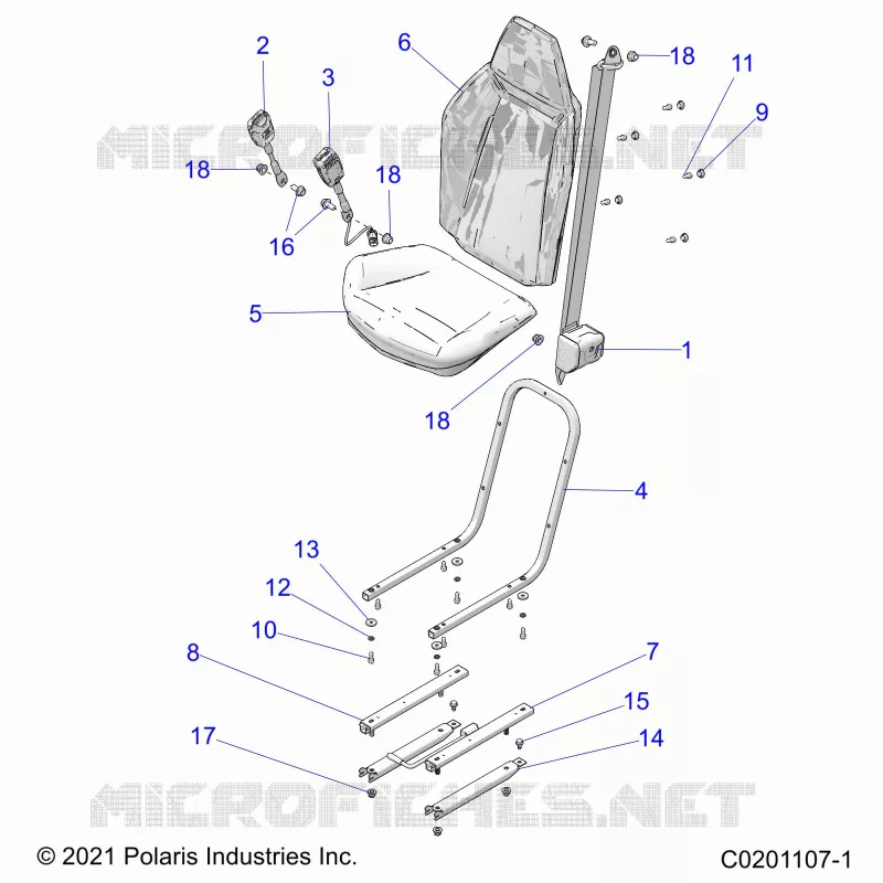 ASIENTO, MOUNTING AND BELTS