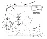 TANQUE DE ACEITE SLX 780 B964287 and Intl. SLX 780 I964287 (4937443744A012)