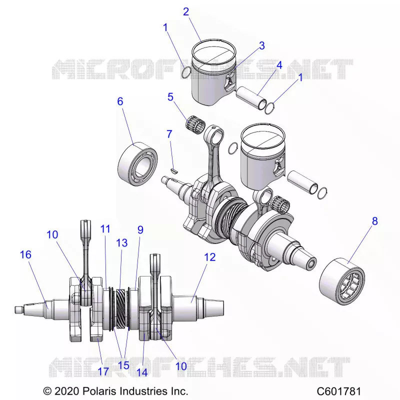 ENGINE, PISTON AND CIGUEÑAL