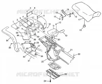 TRASERO CABINA Y ASIENTO XPRESS 300 W97CA28C and  XPRESS 400L W97CA38C (4939603960A007)