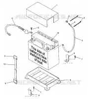CAJA DE BATERIA SL 900 B964291 and  Intl. SL 900 I964291 (4935583558B006)
