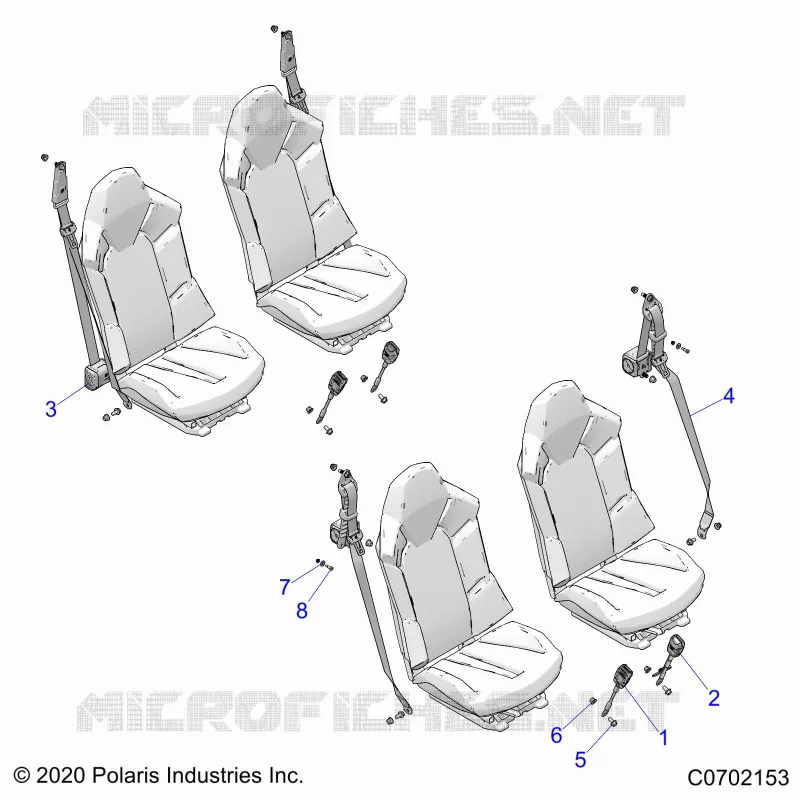 ASIENTO BELT MOUNTING