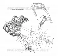 MOTOR, MOUNTING, LH