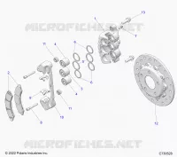 BRAKES, PINZA FRENO DELANTERA