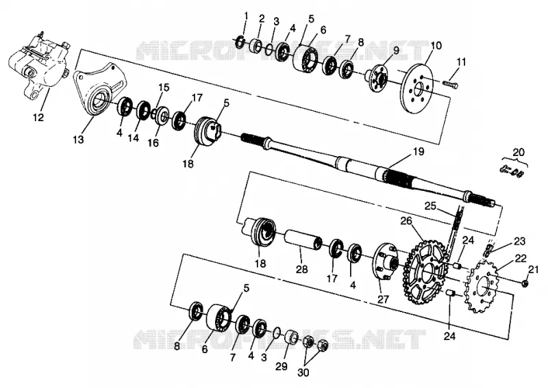 MEDIO TRANSMISION 6X6 400L W968740 AND 6X6 400L NORWEGIAN N968740 (4935963596C003)
