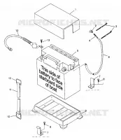CAJA DE BATERIA HURRICANE B974473 and Intl. HURRICANE I974473 (4941044104B006)