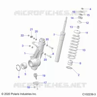 SUSPENSION, PUNTAL DELANTERO