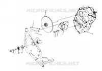 RH CAJA DE ENGRANAJES and FRENO MOUNTING  Trail Boss