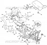 TRASERO CABINA Y ASIENTO SPORTSMAN 500 W969244 and SWEDISH SPORTSMAN 500 S969244 (4936093609A006)