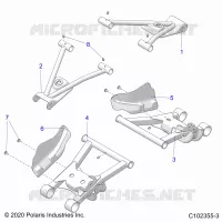 SUSPENSION TRASERA CONTROL ARMS