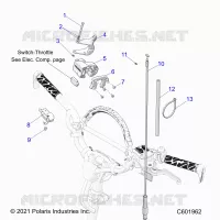 MOTOR, THROTTLE CONTROL ASM.