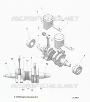 ENGINE, PISTON AND CIGUEÑAL