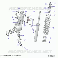 SUSPENSION, PUNTAL DELANTERO