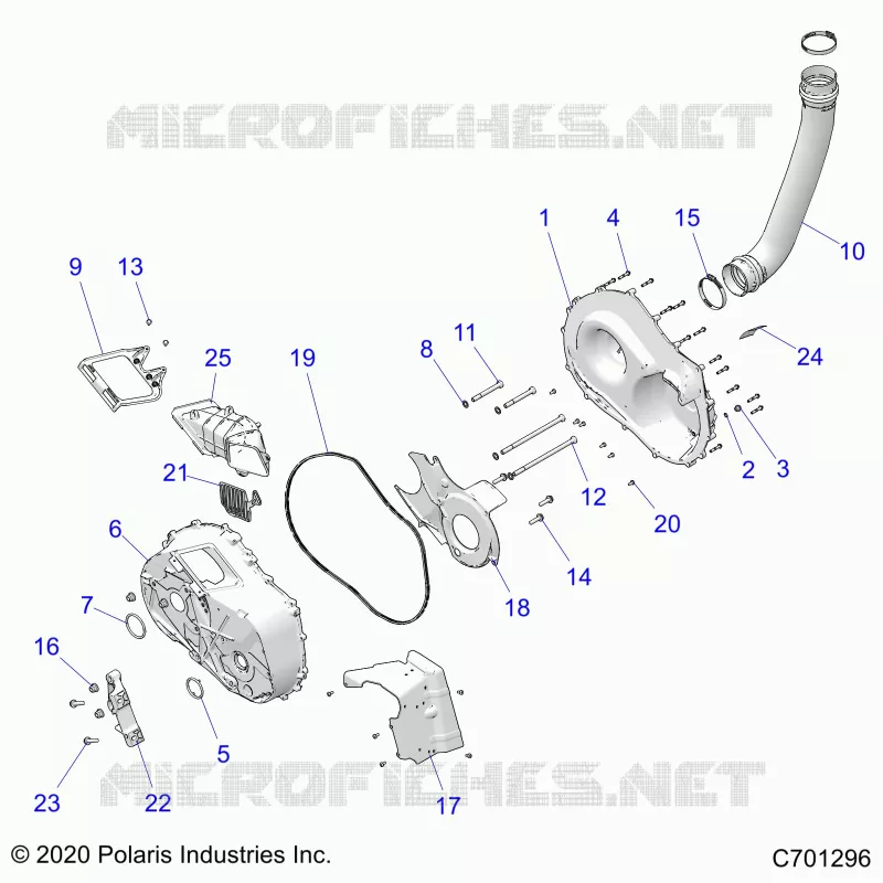 TREN, CLUTCH COVER AND DUCTING