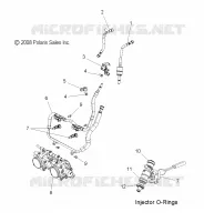 SISTEMA DE COMBUSTIBLE, RAIL, LINES and CUERPO DE MARIPOSA