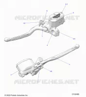 FRENO FRONTAL BRAKE LEVER AND MASTER CYLINDER