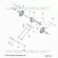 SUSPENSION, TRASERO ARM PAR