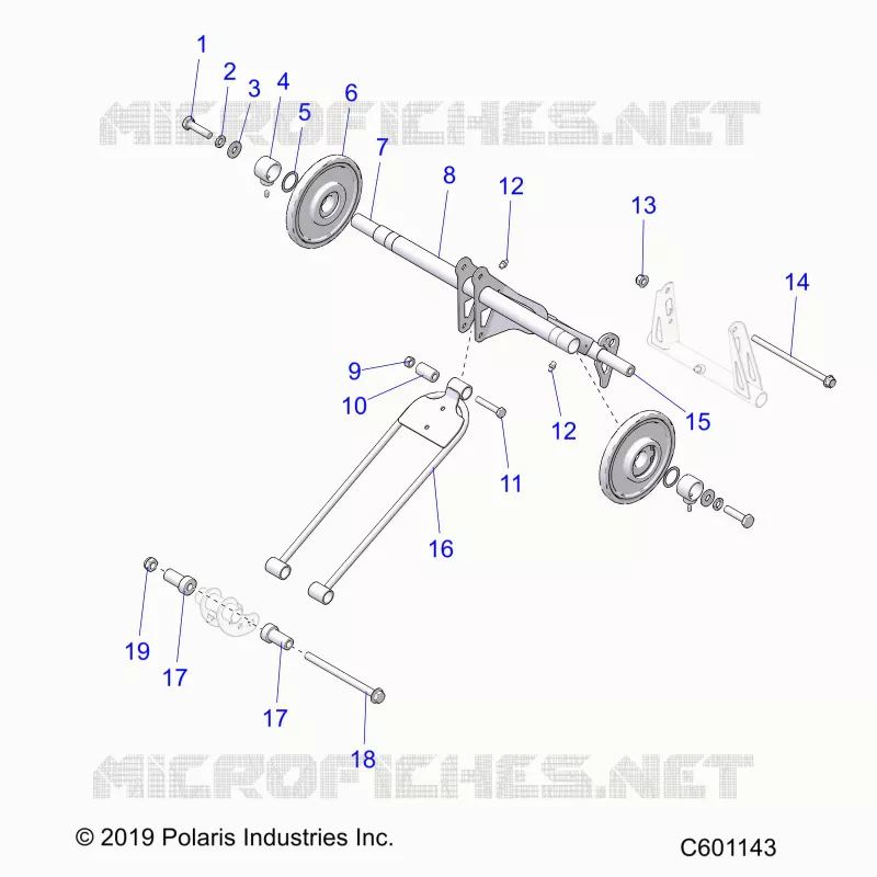 SUSPENSION, TRASERO ARM PAR