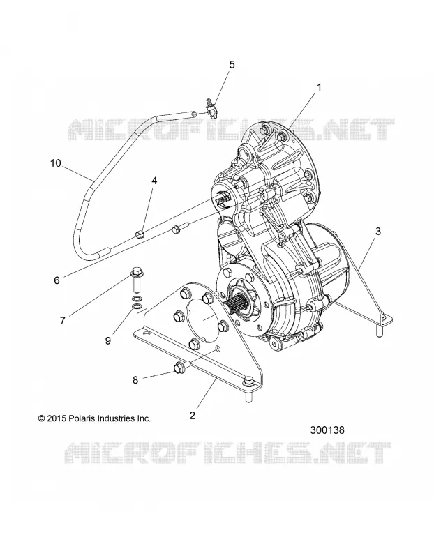 DRIVE LINE, GEARCASE AND MOUNTING
