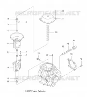 MOTOR, CARBURADOR, UPPER
