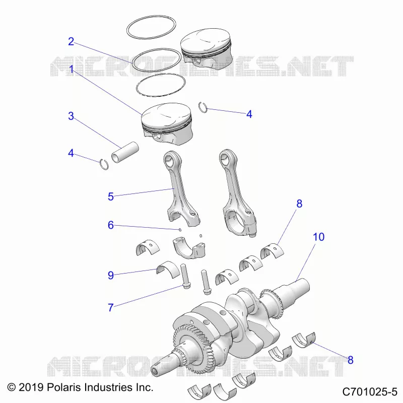 ENGINE, CIGUEÑAL AND PISTON