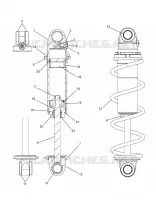 SUSPENSION, CHOQUE FRONTAL TRACK (BLACK COIL OVER)