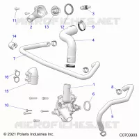 MOTOR, WATERPUMP AND BYPASS