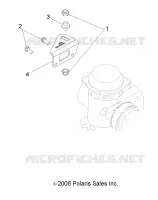 MOTOR, CARBURADOR BRACKET