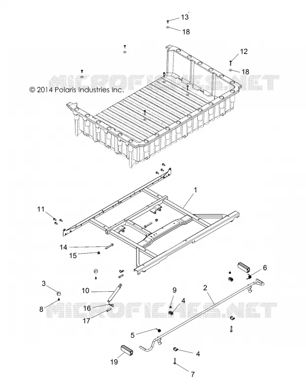 CAMA caja de montaje y LATCH