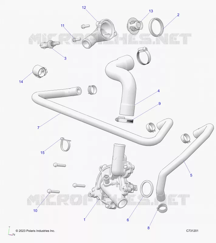 MOTOR, WATERPUMP AND BYPASS