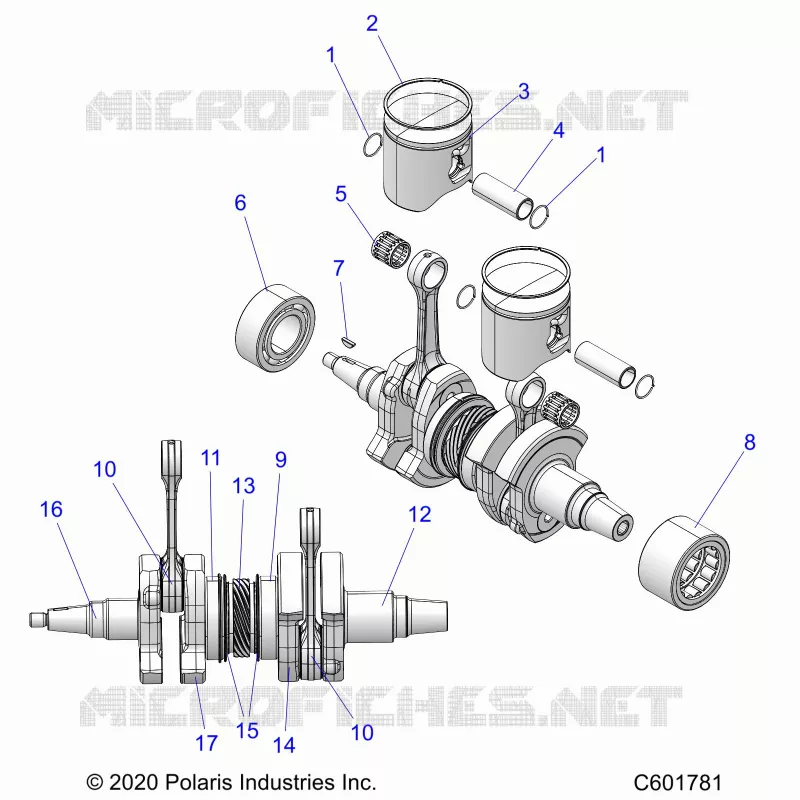 ENGINE, PISTON AND CIGUEÑAL