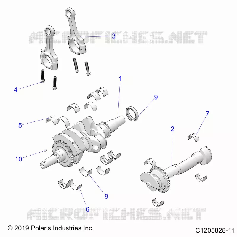ENGINE, CIGUEÑAL AND BEARINGS